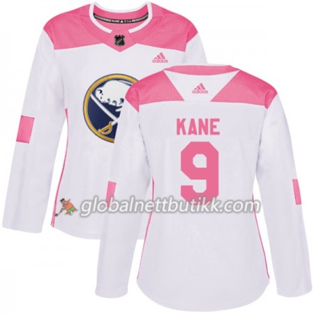 Buffalo Sabres Hockeydrakt Evander Kane 9 2017-2018 Hvit Rosa Fashion Adidas Authentic - Dame